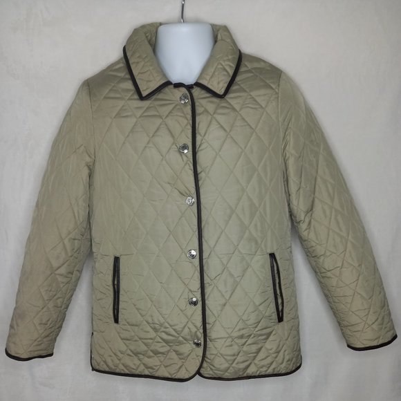 Coach Quilted Tan Light Jacket (M) - Picture 1 of 15